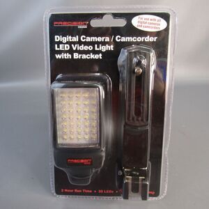 Precision Design Digital Camera Camcorder LED Video Light‎ with Bracket NEW
